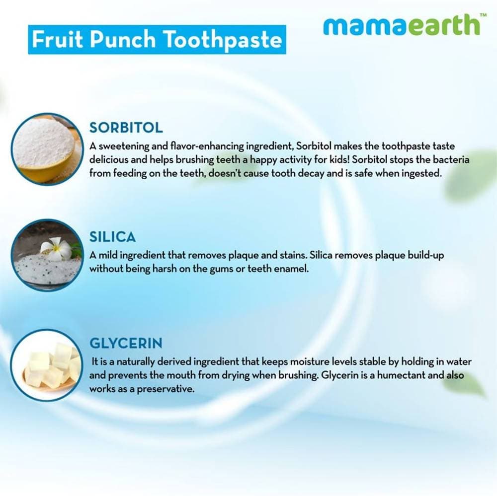 Mamaearth Fruit Punch Toothpaste For Kids - 50 gms