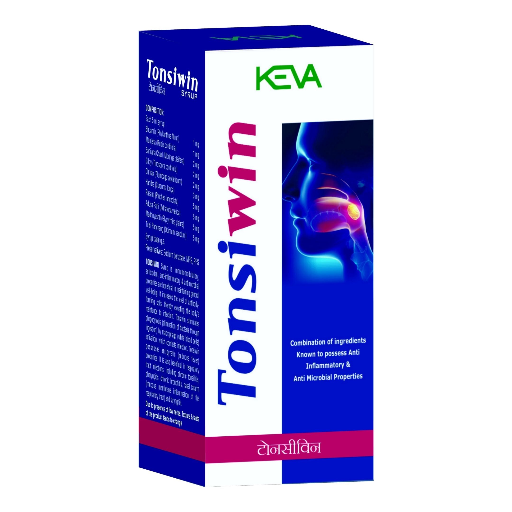 Keva Tonsiwin Syrup - 100 ml - DesiPick