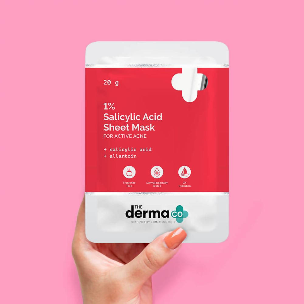 The Derma Co 1% Salicylic Acid Sheet Mask - 20 gms