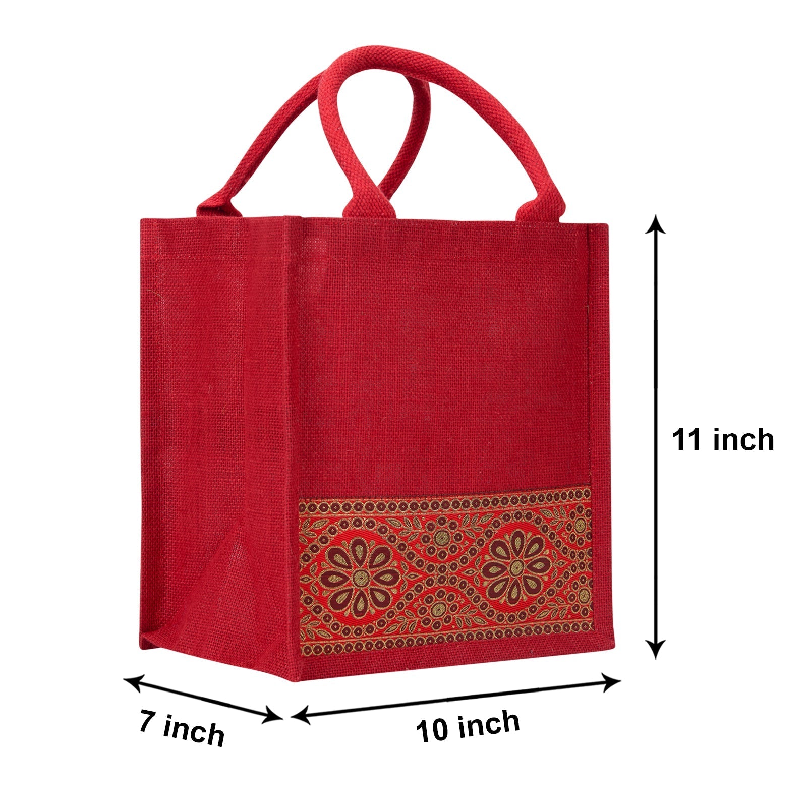 Jute Cottage Lace Zipper Lunch Bag