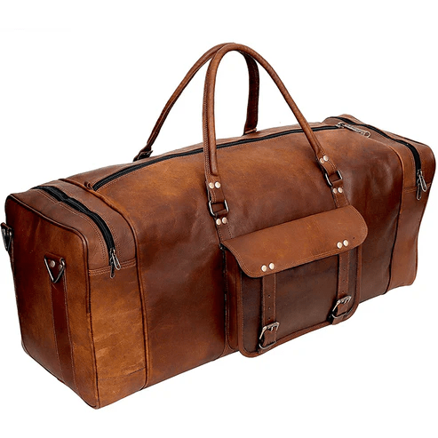 CraftShades Leather Duffle Bag – Premium Quality and Versatility