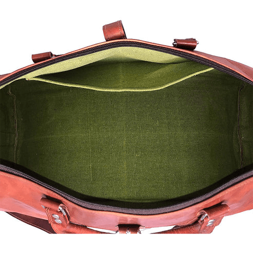 CraftShades Leather Duffle Bag – Premium Quality and Versatility