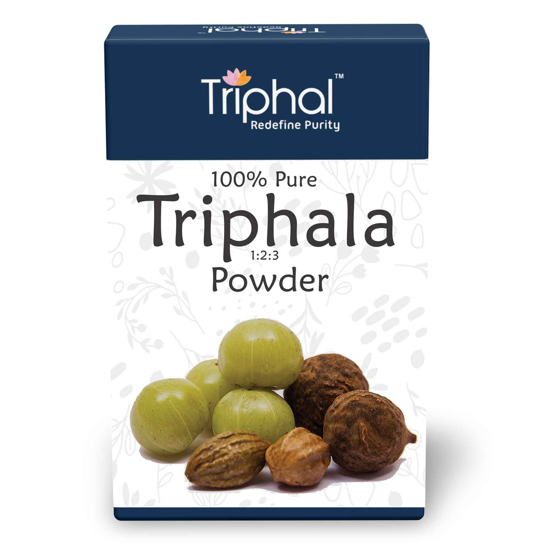 Triphal Triphala Powder - Contains Organic Haritaki, Bibhitaki and Ama ...