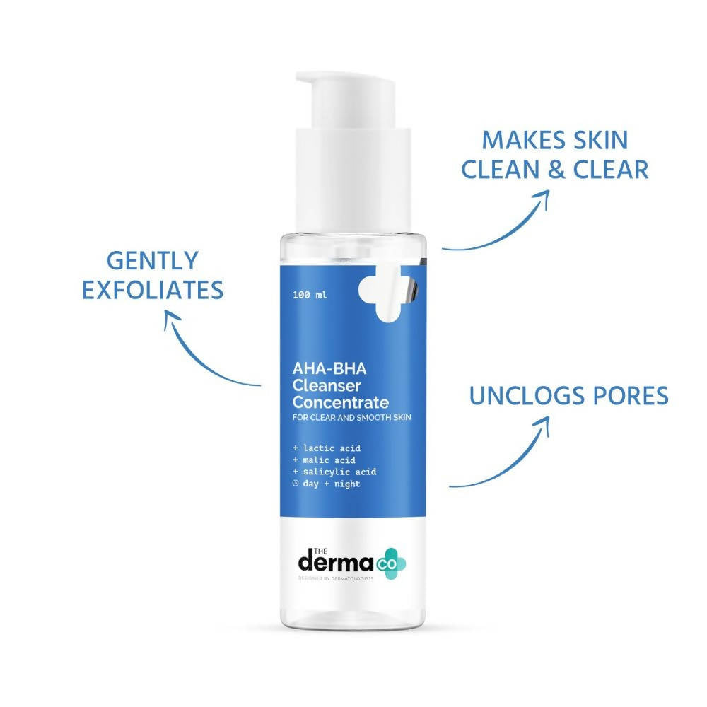 The Derma Co AHA BHA Cleanser Concentrate - 100 ml