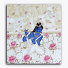 Paint Waint Shree Krishna with Pink Flower