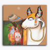 Paint Waint Kamdhenu with Krishnaji