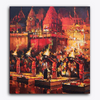 Paint Waint Ganga Aarti Night View Ghat