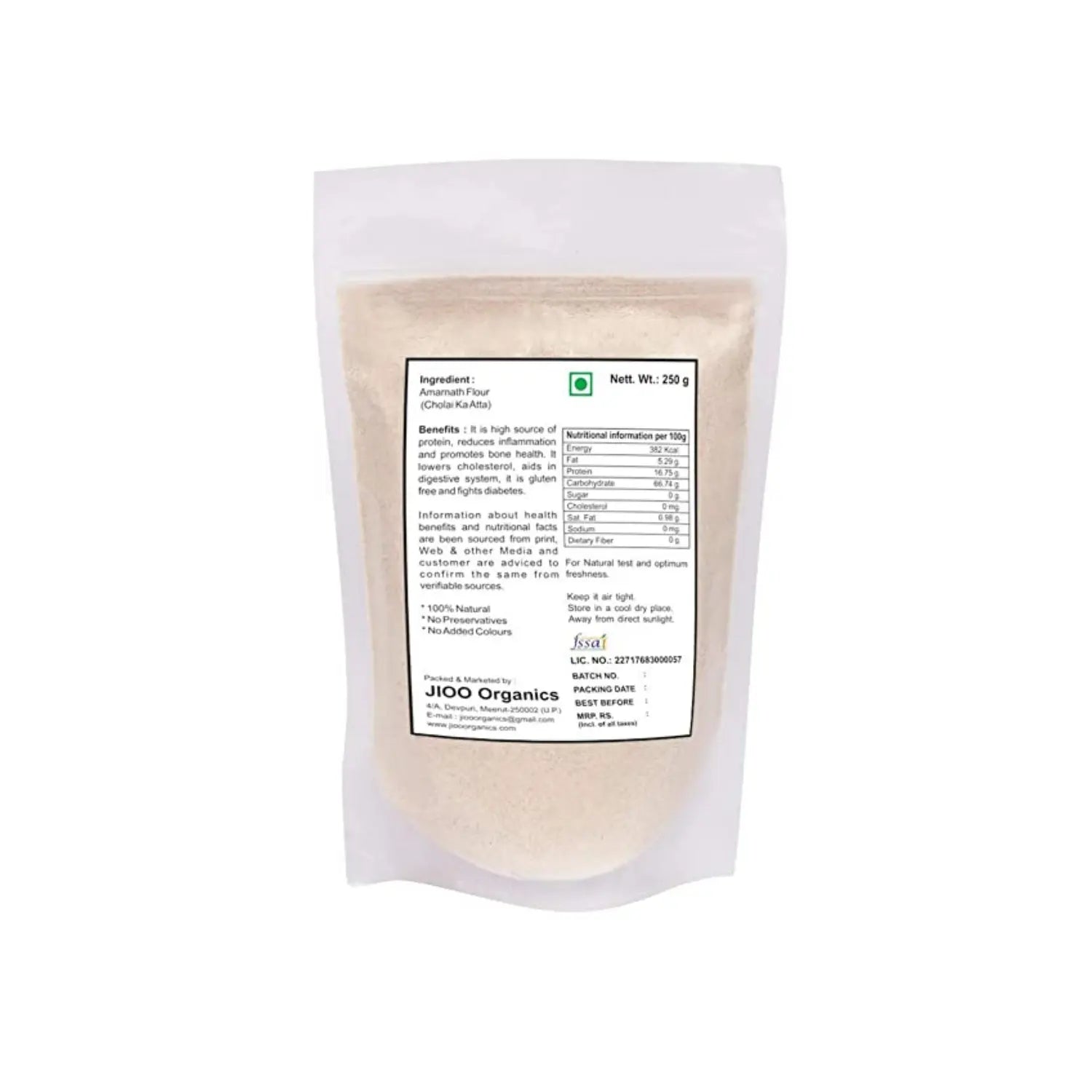 Jioo Organics Amarnath Flour - 250 gms