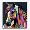 Paint Waint Horse Colorful Abstract Portrait