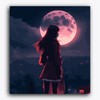 Paint Waint Girl Under the Moon