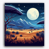 Paint Waint A Big Moon In Farm