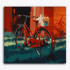 Paint Waint Flower on Bicycle