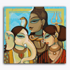 Paint Waint Ganesha Family Shiva Parvati Indian Art