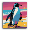 Paint Waint Penguin On Beach