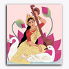 Paint Waint Saraswati Mata Playing Sitar Swan
