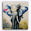 Paint Waint Elephant Radiating strokes