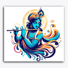 Paint Waint Krishna Ji Playing Flute