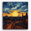 Paint Waint City Life Van Gogh Style