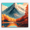 Paint Waint Lake and Mountain