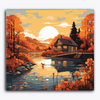Paint Waint House in Sunset