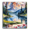 Paint Waint Beautiful River with Mountain view