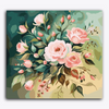 Paint Waint Pink Roses in Green Background