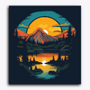 Paint Waint Sunset Reflection in Lake