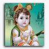 Paint Waint Shree Krishna with Temple in Background Janmasthami