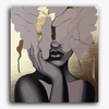 Paint Waint A Women With Golden Foil Effect