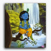 Paint Waint Little Krishna Sitting on Branch Janmasthami