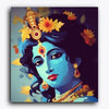 Paint Waint Shree Krishna with Flowers in Hair Janmasthami