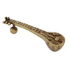 Two Moustaches Sitar Design 8 Inches Brass Door Handle Brass
