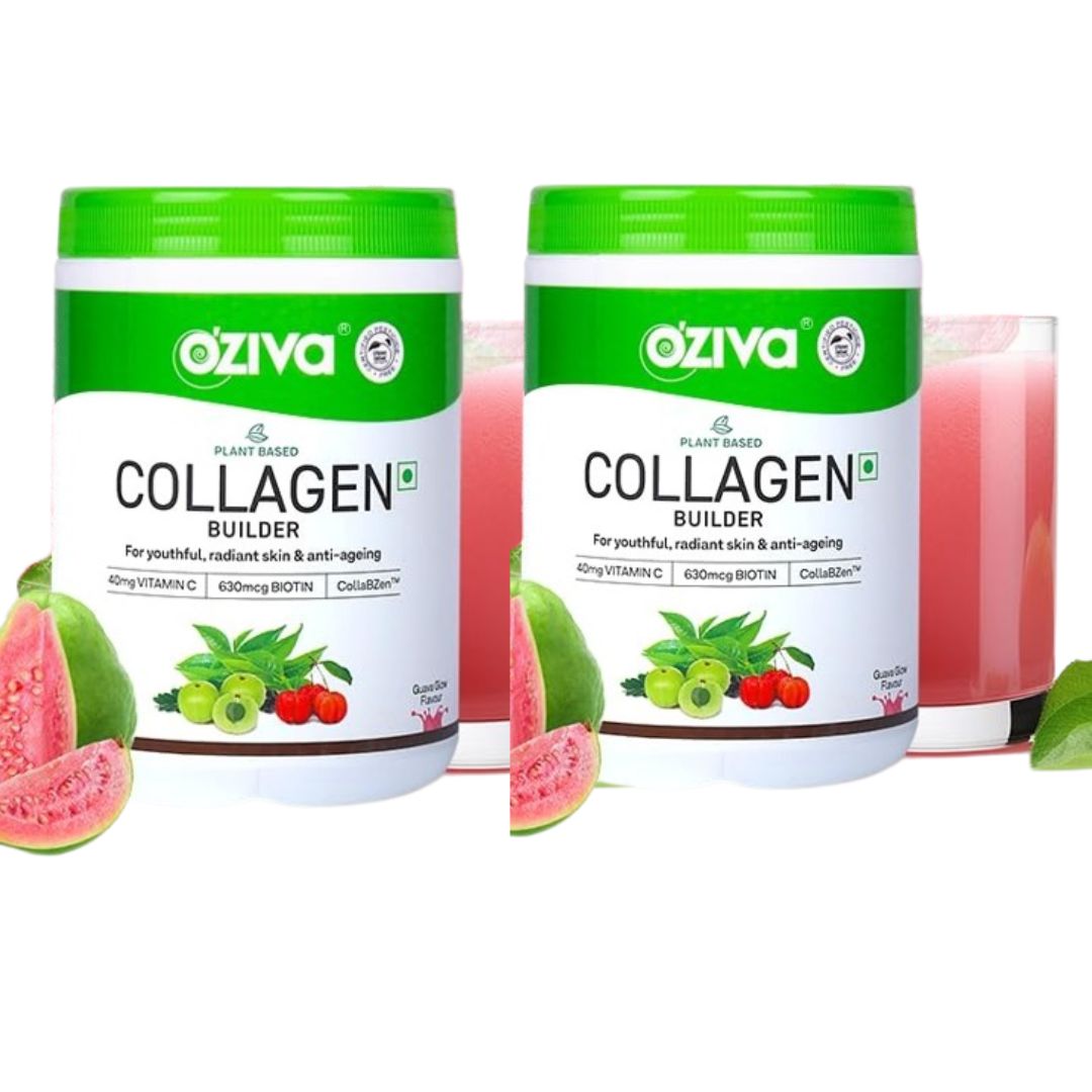 OZiva Vegan Collagen Builder Berry Orange & Watermelon & Guava Glow