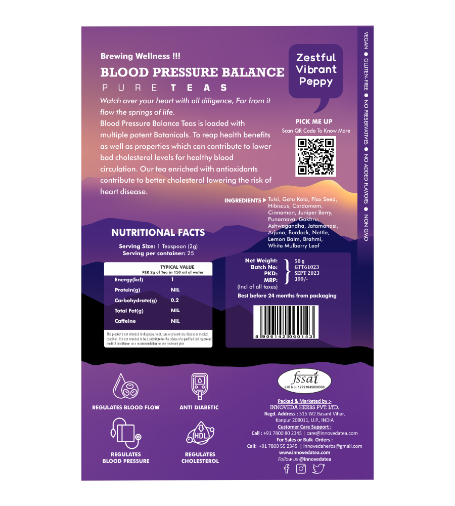 Blood Pressure Balance Tea - 35 gms