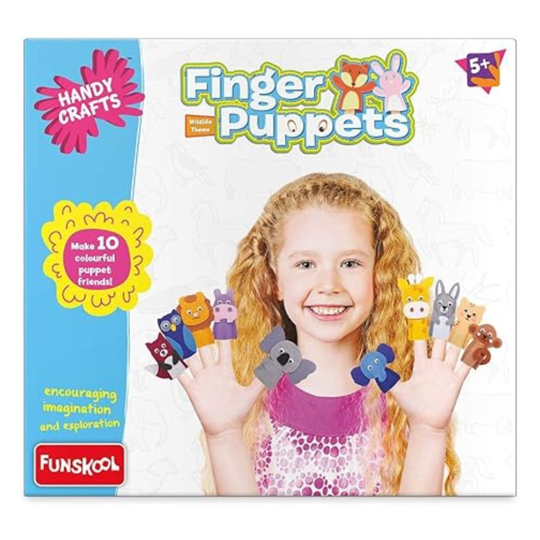Funskool Handycrafts Finger Puppets Puppet Maker Felt Crafts Art - DesiPick