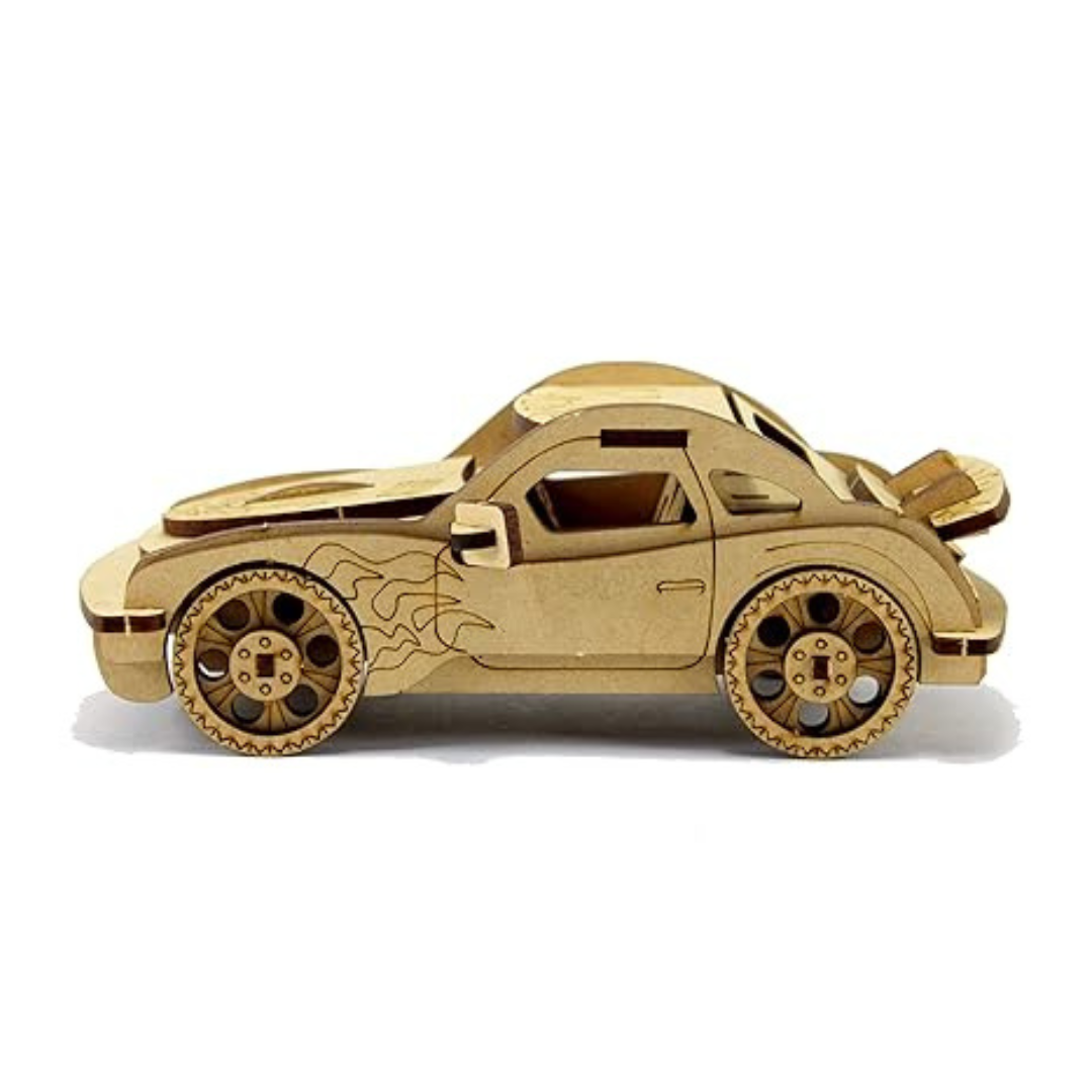 StonKraft 3D Wooden Puzzle Car Wooden DIY Kit Build Your own Construction Toy Modeling Kit