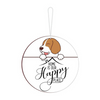 Blue Finch Home Is Our Happy Place Door Or Wall Hanging Home Decor Items Round Sign Board for Home