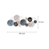 DSH Crafting Your Curiosity Metal Wall Art Wall Sculpture Wall Hanging Circle Gray