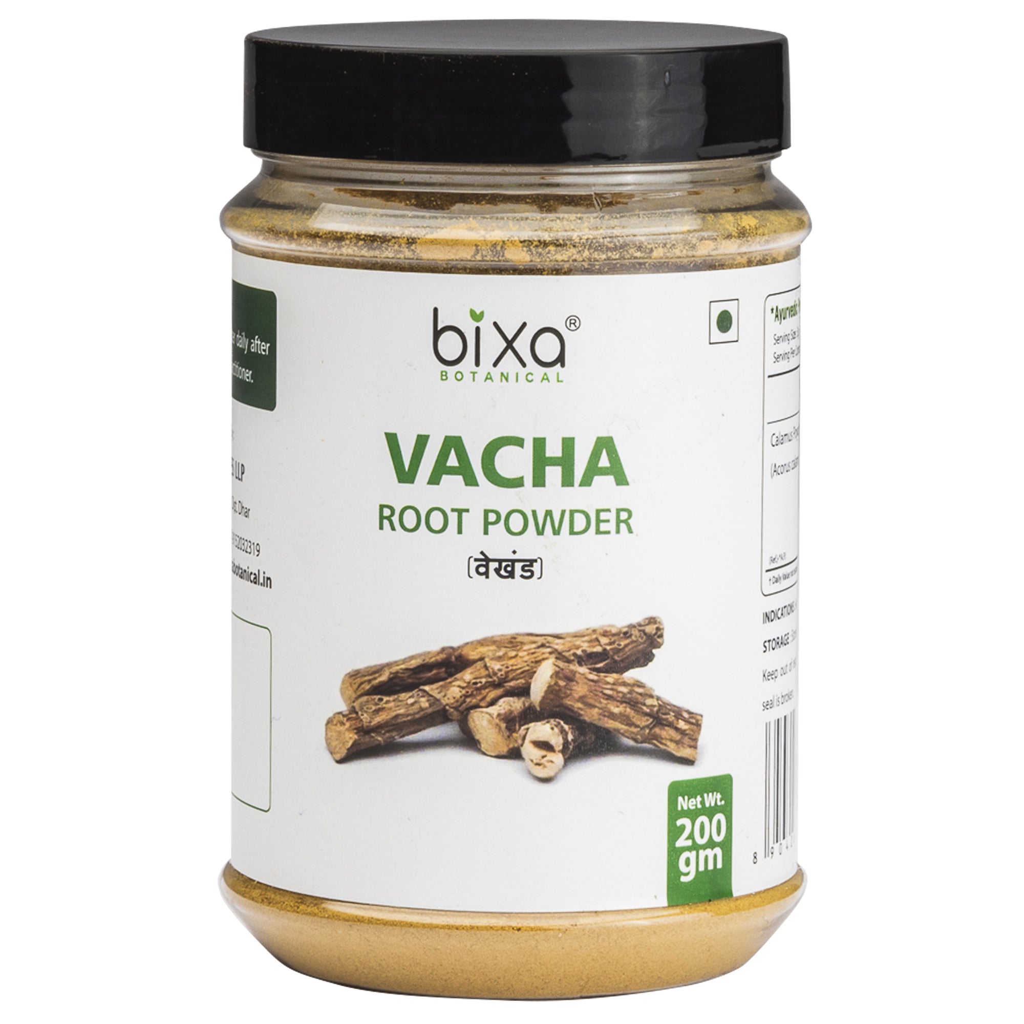Bixa Botanical Vacha Root Powder Acorus Calamus - 200 gms - DesiPick