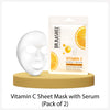 Dr.rashel Vitamin C Sheet Mask with Serum (pack of 2)