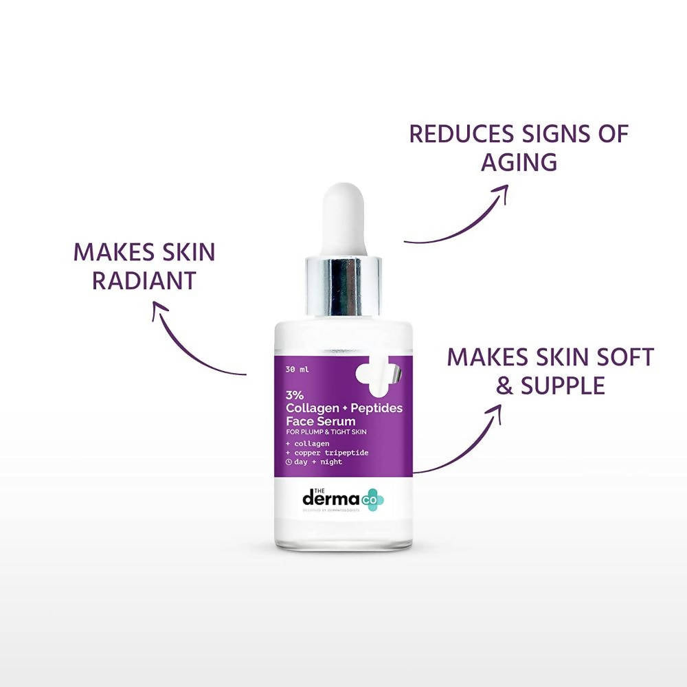 The Derma Co 3% Collagen + Peptides Face Serum - 30 ml