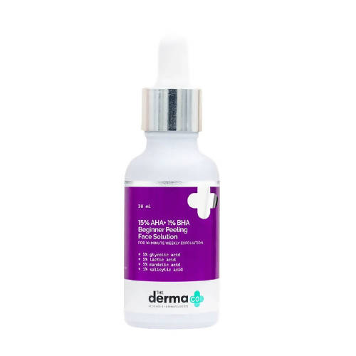 The Derma Co 15% AHA+1% BHA Beginner Peeling Face Solution - 30 ml