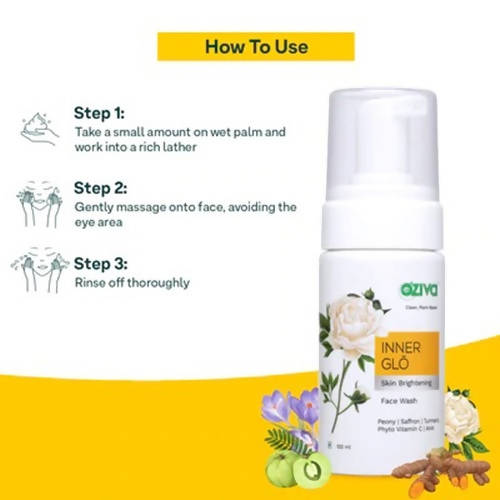 OZiva Inner Glō Skin Brightening Facewash - 100 ml