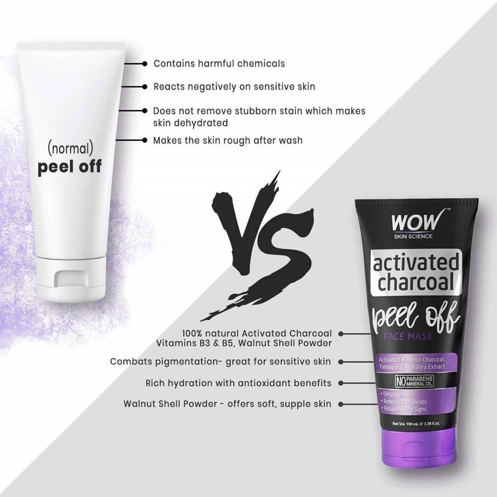 Wow Skin Science Activated Charcoal Peel Off Face Mask - 100 ml
