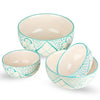 USHA SHRIRAM Ceramic Bowl for Snack Dinner 4pcs (1400ml 300ml 260ml 120ml) Ramen Soup Microwave Safe Mixed Sizes