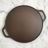 Zishta Cast Iron Tawa Smooth Finish Double Handle Induction Friendly