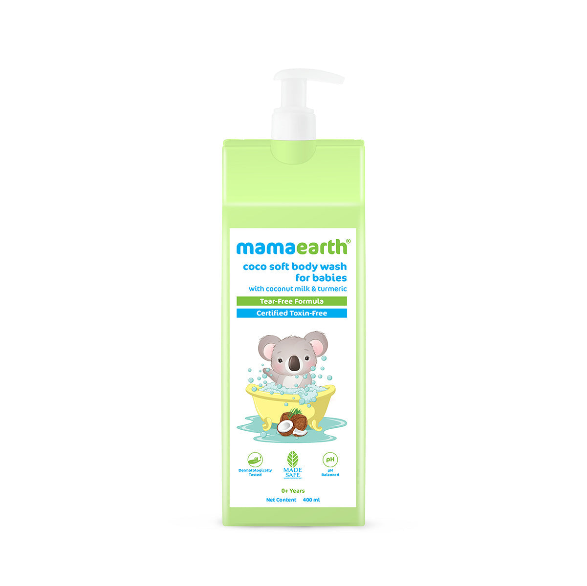 Mamaearth Coco Soft Body Wash For Babies With Coconut Milk & Turmeric - 400 ml