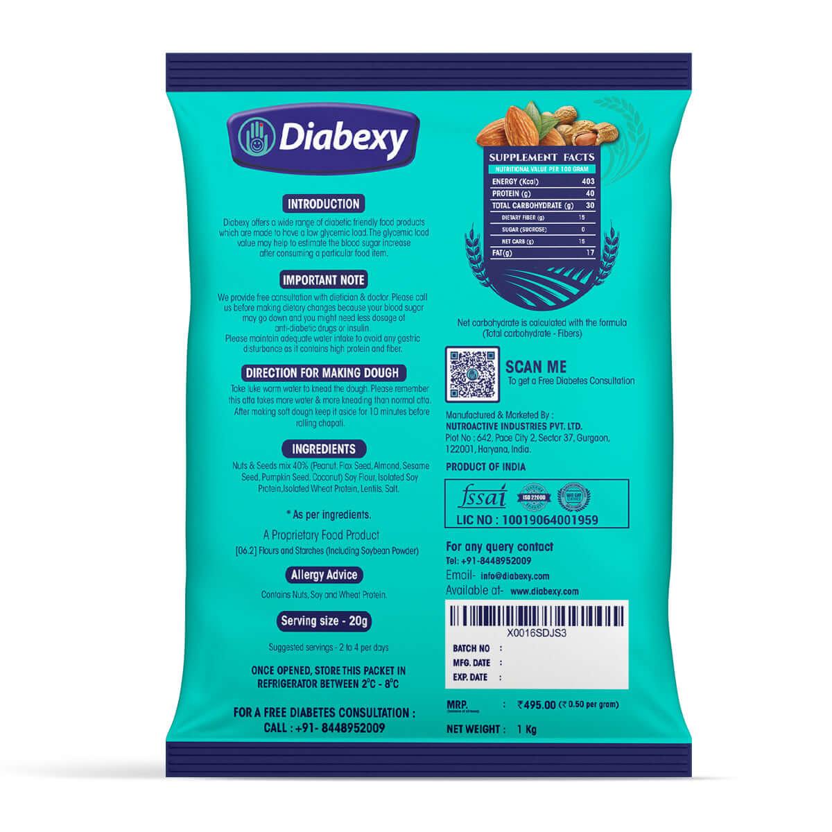 Diabexy Sugar Control Atta - 1kg