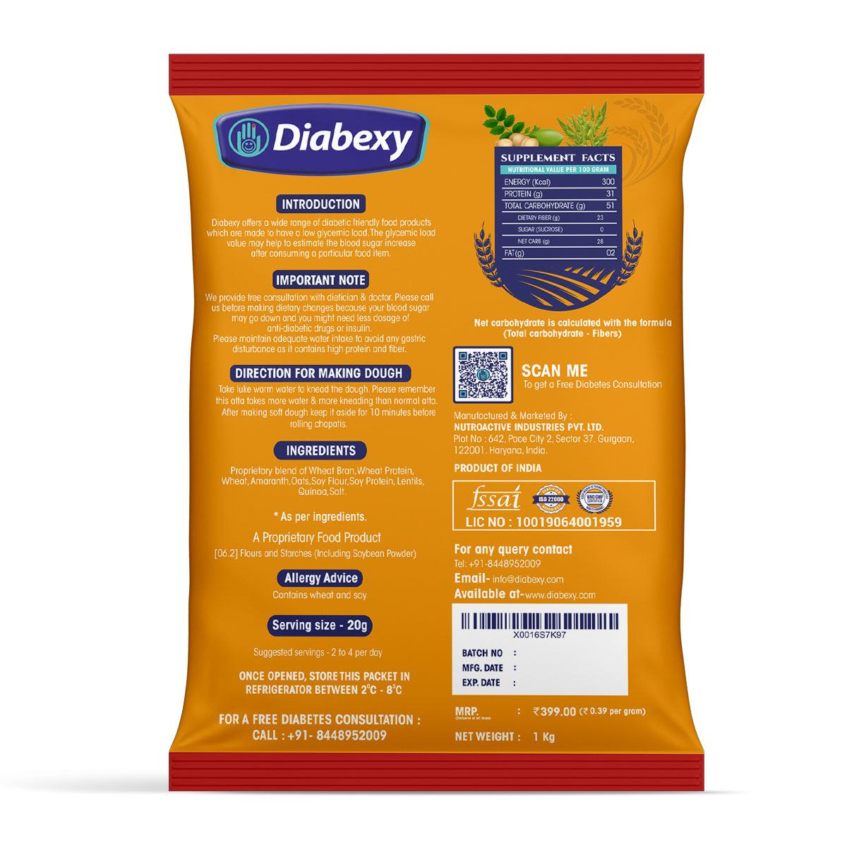 Diabexy Sugar Control Atta LITE Nuts Free - 1 kg