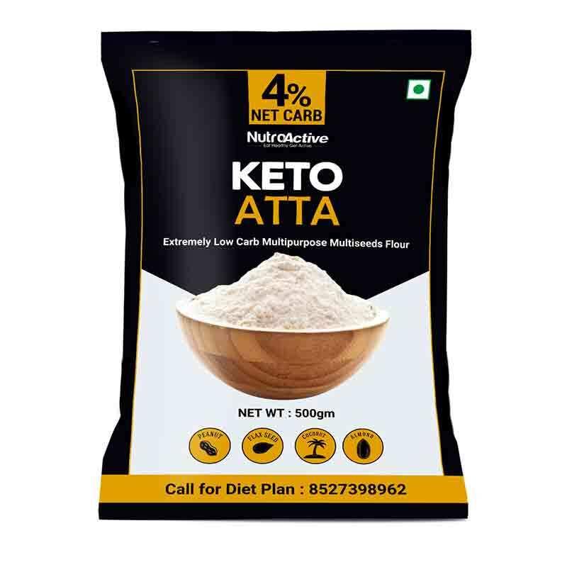 Diabexy NutroActive Keto Atta (1g Net Carb Per Roti ) Extremely Low Carb Flour - 500 gms